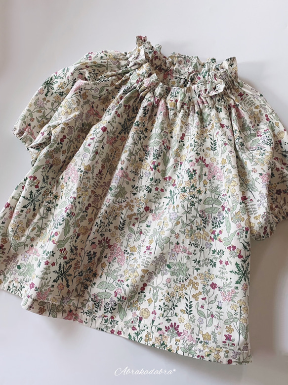 Organic Liberty Field Flowers スモックブラウス(kids) 7枚目の画像