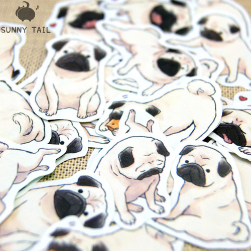 パグさんフレークシール シール・ステッカー sunny tail 通販 11889570