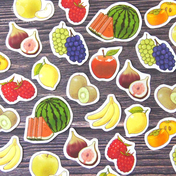 果物フレークシール① シール・ステッカー sunny tail 通販 12789300