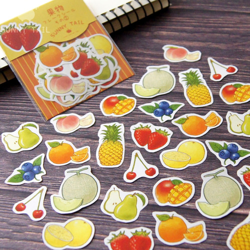 果物フレークシール② シール・ステッカー sunny tail 通販