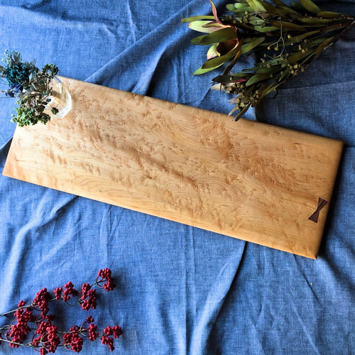 代引き人気 バーズアイメープル】のカッティングボード 一輪挿し・花瓶 テーブル用品