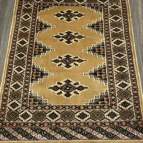 約60x90cm パキスタン手織り絨毯 玄関マット 模様替え