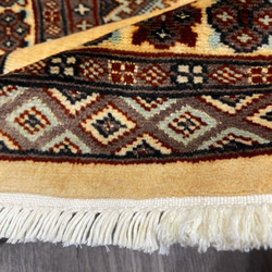 約60x90cm パキスタン手織り絨毯　玄関マット　模様替え 10枚目の画像