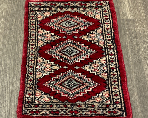 ミニラグ　あがりかまちラグ　ヴィンテージ ラグパキスタン手織り絨毯31x92cm 1_00939d5c2b4010d46ad260c630ec