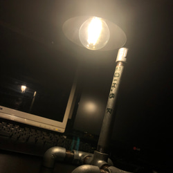 間接照明　配管　アンティーク　ランプ　エジソンランプ 4枚目の画像