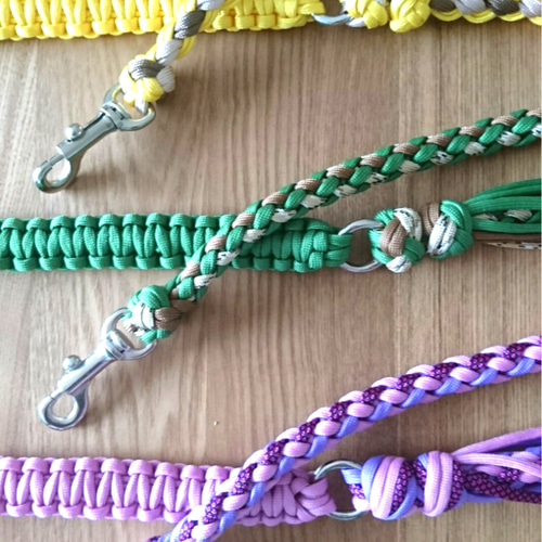 パラコード カフェリード 8本の四つ編み（短め）耐荷重120kgf