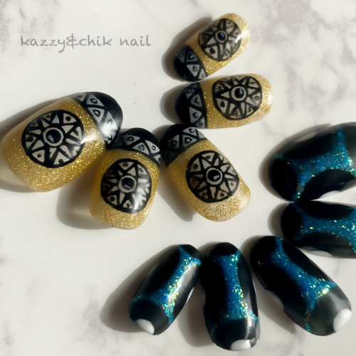ネイルチップ 〜魔法陣〜 ネイルチップ（つけ爪） kazzy&chik nail