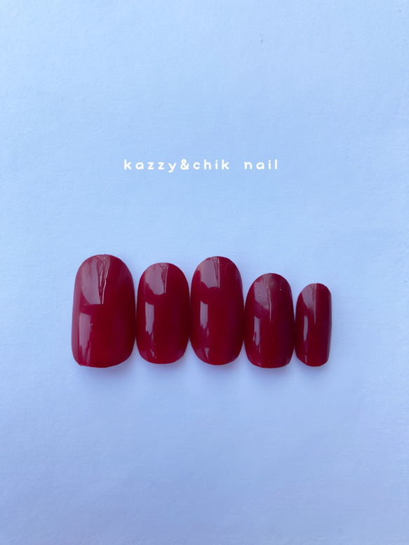 ネイルチップ3点 ネイルチップ 〜単色 No.3〜 ネイルチップ（つけ爪） kazzy&chik