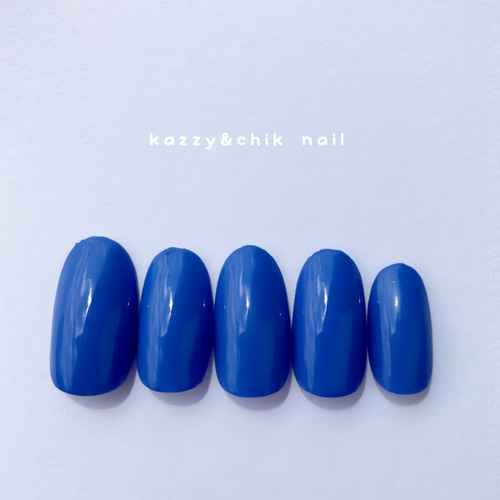 ネイルチップ 〜単色 No.49 BLUE〜 ネイルチップ（つけ爪