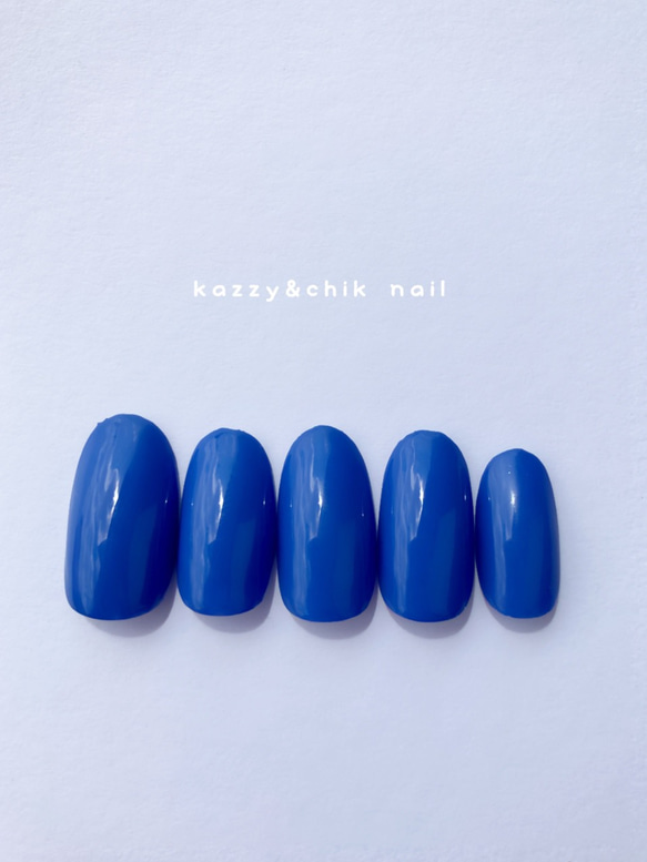 Ruruページ ネイルチップ ネイルチップ 〜単色 No.49 BLUE〜 ネイルチップ（つけ爪