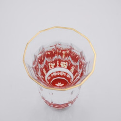 金杯（万華鏡）　桜（貝入）朱 2枚目の画像