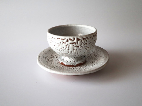 ミニカップ & お皿 (梅華皮) 1枚目の画像