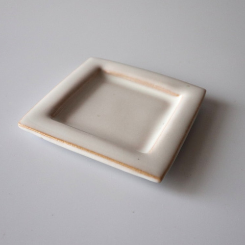 四角豆皿・萩折り紙(2枚組) 薬味皿・豆皿 kunisukegama 國輔窯 通販