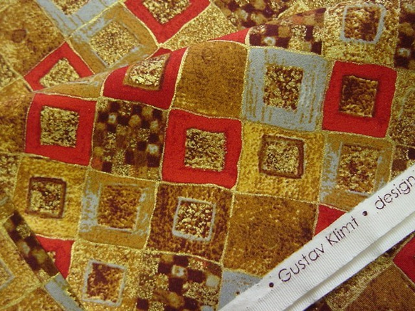 ロバートカフマン　"GUstav Klimt" クリムト　モザイク　Ｒｅｄ 2枚目の画像