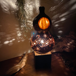 ひょうたんランプ〜満月〜送料無料 スタンドライト・テーブルランプ