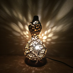 送料無]ひょうたんランプ〜青海波〜 スタンドライト・テーブルランプ