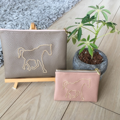 馬 ポーチセット ポーチ SHOーTIME 通販 12004221｜Creema(クリーマ)