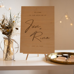 木製ウェルカムボード／wbs08 2枚目の画像