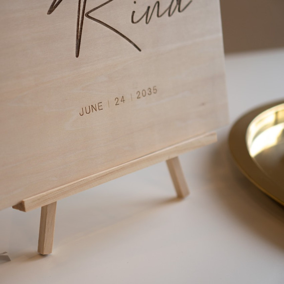 木製ウェルカムボード／wbs08 6枚目の画像