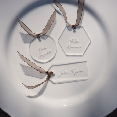 10枚セット 】アクリル席札 マル／sna06 その他オーダーメイド