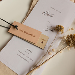 【5枚セット】フォントが選べる席札・ネームプレート 3枚目の画像