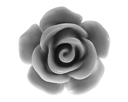 金色のバラのピンバッジ ピンバッジ グレー色の バラの花 ばら 灰色 ローズ 薔薇 ピンズ