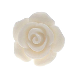 ピンバッジ 白色 バラの花 ばら ホワイト ローズ 薔薇 ピンズ ピンバッチ 留め金デラックス薄型キャッチ付 1枚目の画像