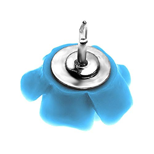 ピンバッジ ブルー 青色 バラの花 ばら ローズ 薔薇 ピンズ ピンバッチ