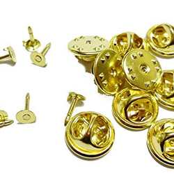 金色のバラのピンバッジ ピンバッジ 聖霊(ハト) 金縁+赤 - ドン・ボスコ社