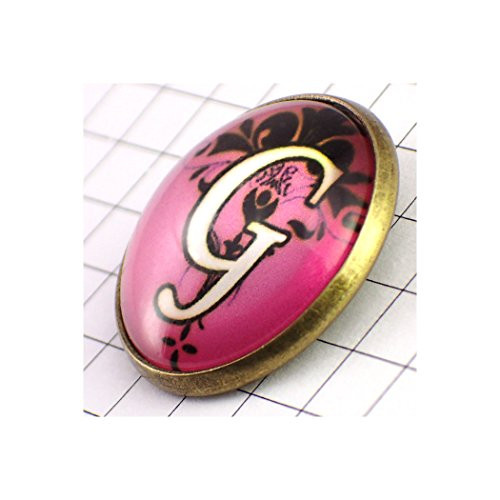 ピンバッジ アルファベット「G」 ピンズ 筆記体 アール