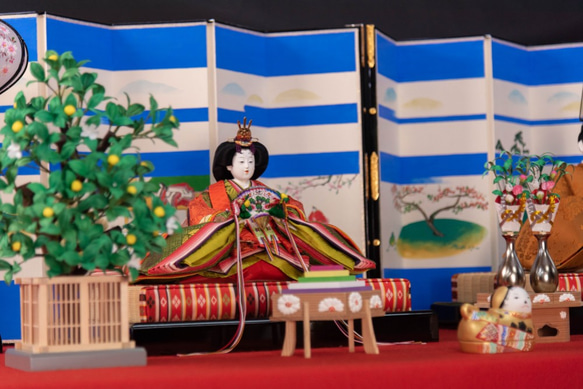 雛人形　朱雀大路大極殿束帯雛　京頭　川瀬猪山 サイズ