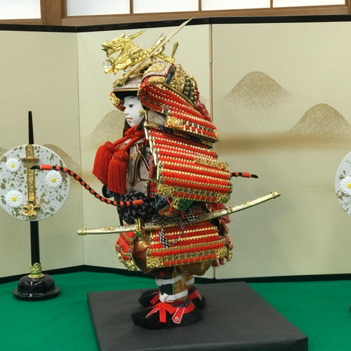 鎧着大将 京頭 川瀬健山 【五月人形】 その他インテリア雑貨