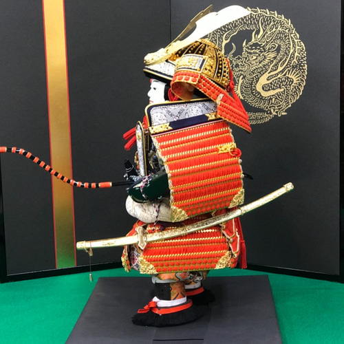 鎧着大将 京頭 川瀬健山 【五月人形】 金具・チェーン 人形司