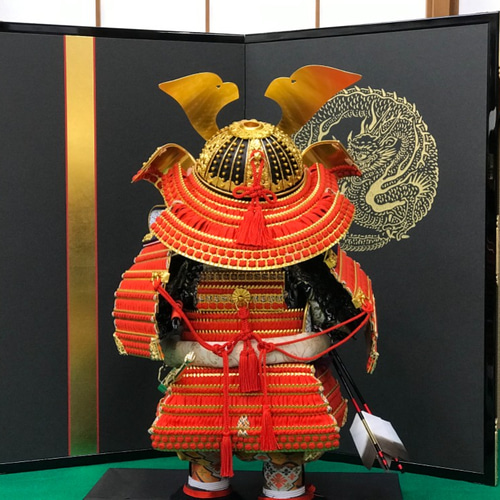 五月人形 大将　毛皮付き　13号 忠保作 13号 昇龍 鎧飾 単品 ｜五月人形・雛人形なら人形の和光