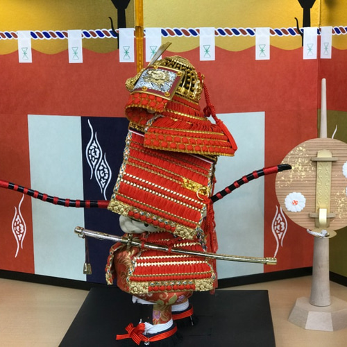 鎧着大将 京頭 川瀬健山 【五月人形】 金具・チェーン 人形司 大橋弌峰