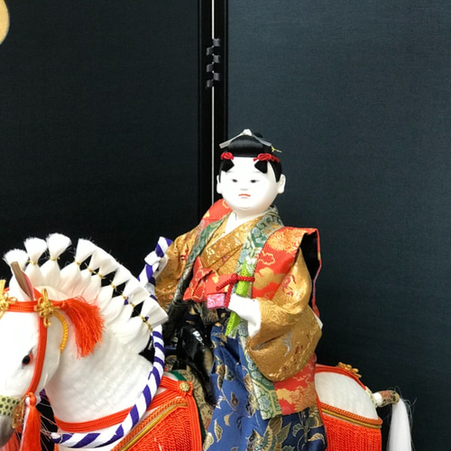 馬乗若殿 京頭 川瀬健山 【五月人形】 その他素材 人形司 大橋弌峰