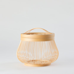 駿河竹千筋細工 竹で作った手提げ 葵（小）【送料無料】～国指定 伝統