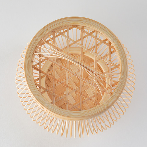 駿河竹千筋細工 竹で作った小物入れ 小町（さらし） ～国指定 伝統的