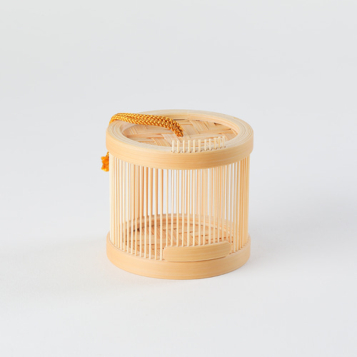 駿河竹千筋細工 竹で作った虫籠 ミニ丸 【送料無料】～国指定