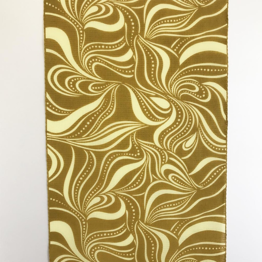 二葉苑浴衣　型染　流水水玉（カラシ) 32,175円