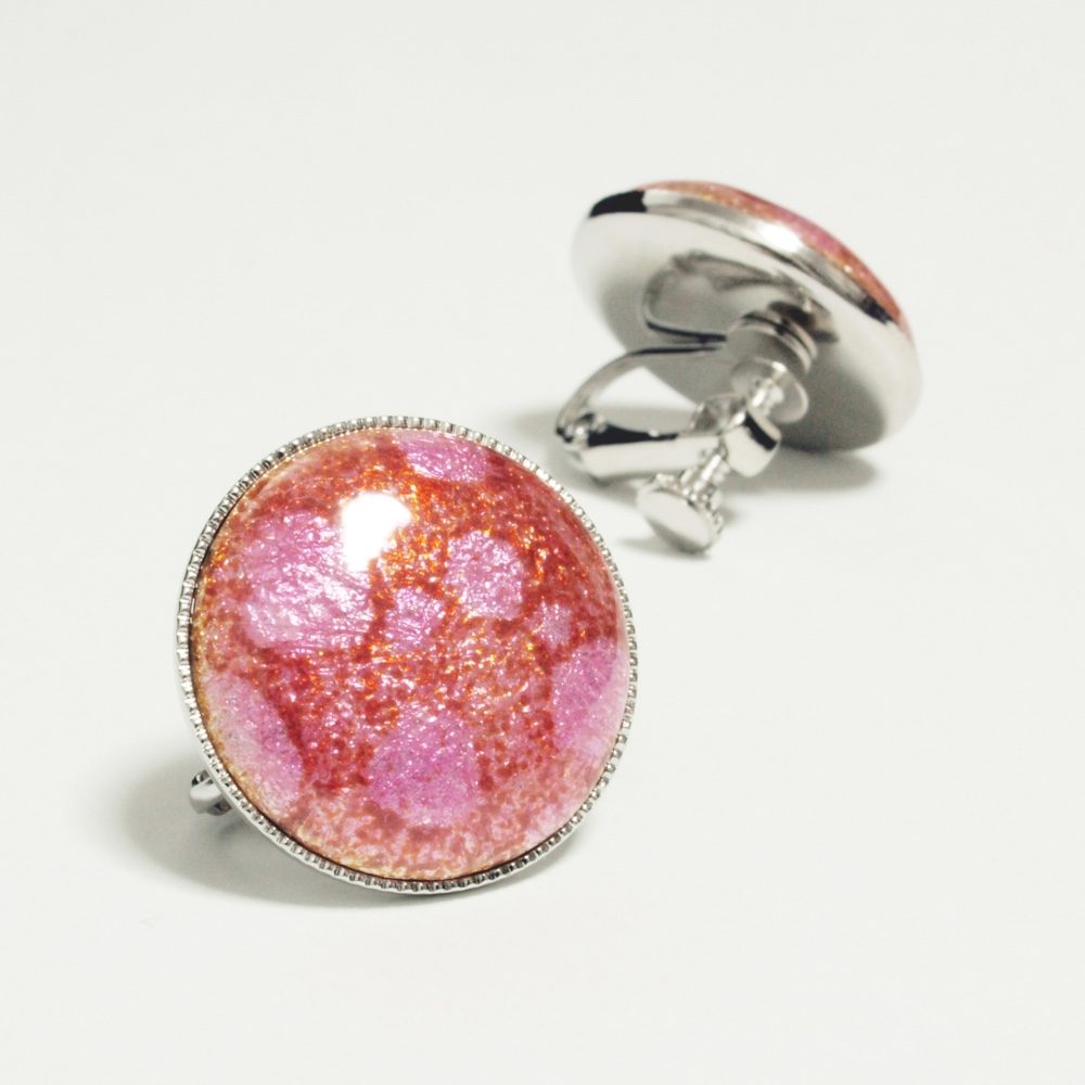 尾張七宝 丸イヤリング（20ミリ） 透~Suke~ 全６色