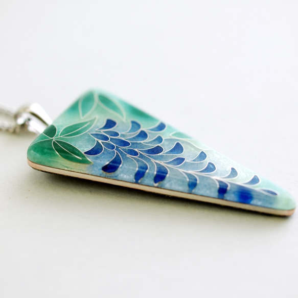 尾張七宝 極上ペンダント 藤 ネックレス・ペンダント 三代目加藤七宝