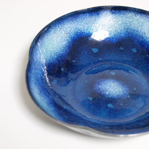 尾張七宝 菓子器 宙（紺） その他インテリア雑貨 三代目加藤七宝製作所