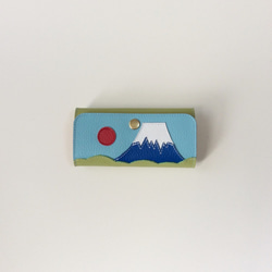 パーツで色が変えれる　富士山キーケース 7枚目の画像