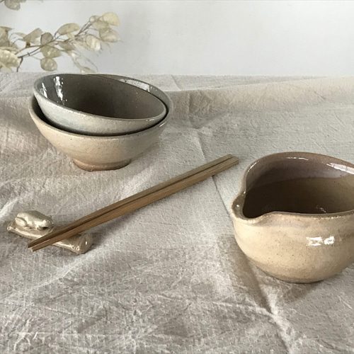 萩焼の箸置 萩焼の箸置