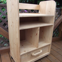 天然木 赤松集成材 棚板可動式 シェルフ 飾り棚 絵本棚 本棚 棚