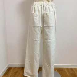 【sale】ストレッチ デニムパンツ・白・丈99ｃｍ・ストレッチで履きやすい！！ 4枚目の画像