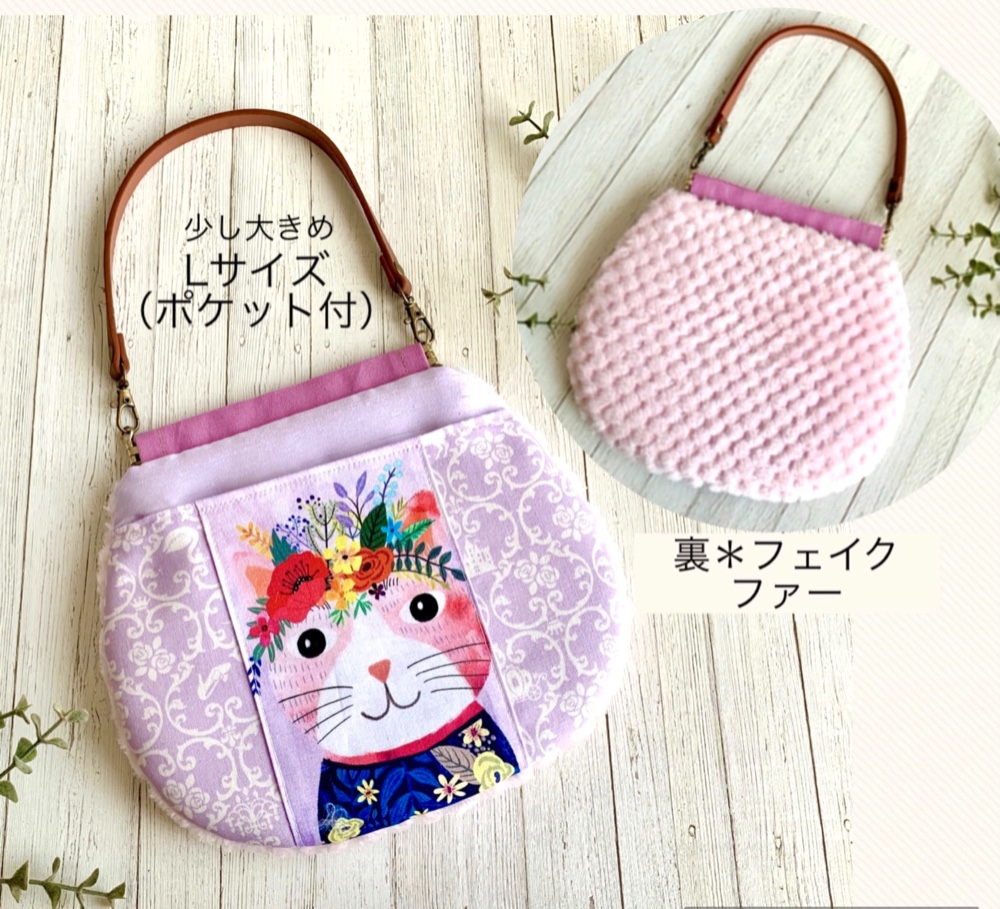 ロラライハリス♡刺繍のポーチ♡usaコットン♡