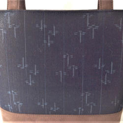 伝統織物のトップブランド　塩沢織手提げバッグ 3枚目の画像