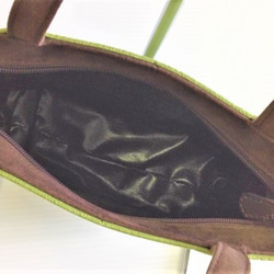 伝統織物のトップブランド　塩沢織手提げバッグ 4枚目の画像